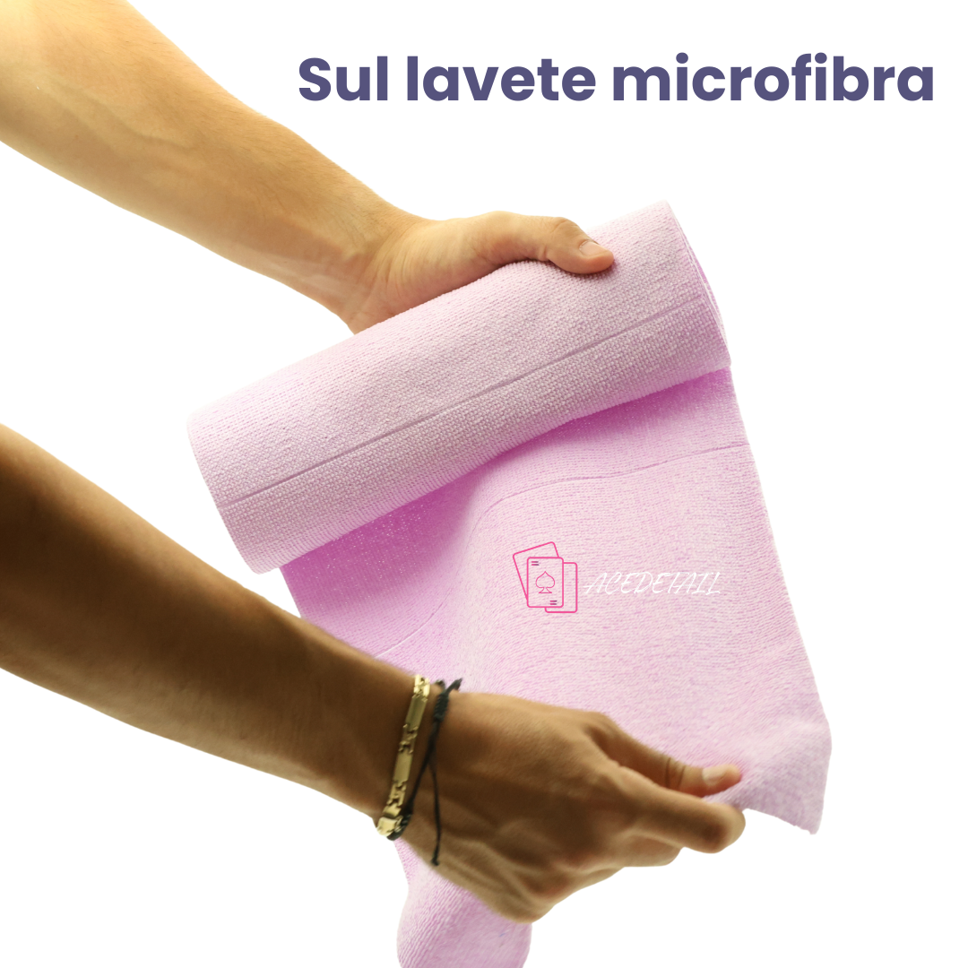 Set Lavete Microfibra Reutilizabile Roz Ace