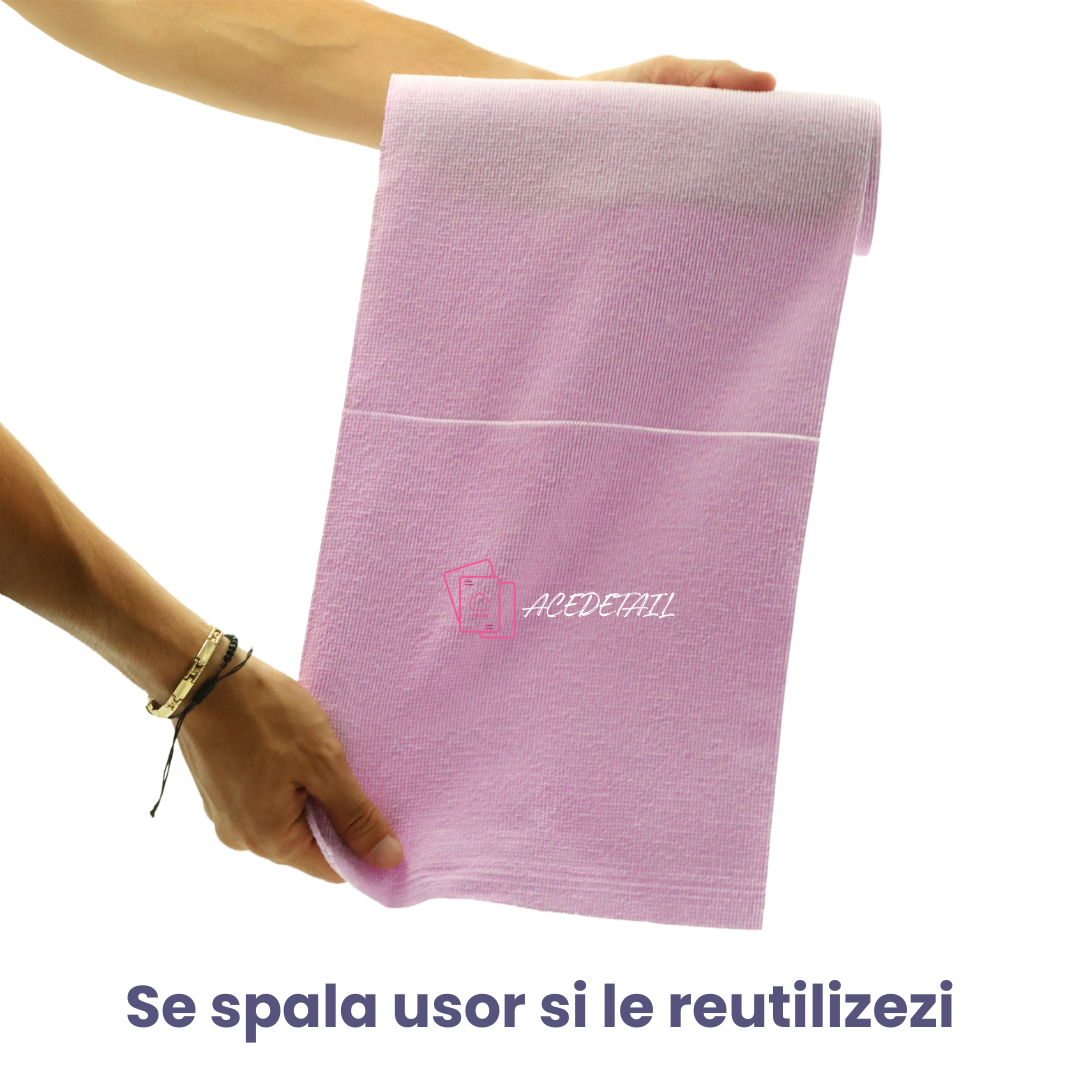 Set Lavete Microfibra Reutilizabile Roz Ace